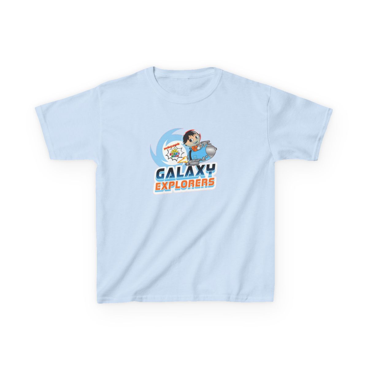 Galaxy Explorers Kids T-Shirt | Space Rocket Cartoon Astronaut, Kids Tee | Ryan's World - alternate angle 3, merchandise