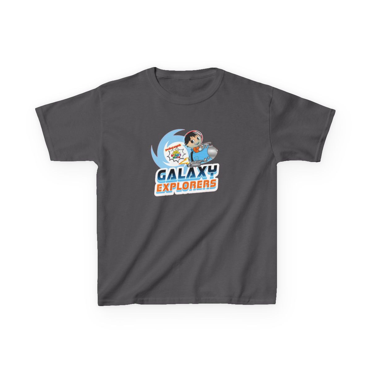 Galaxy Explorers Kids T-Shirt | Space Rocket Cartoon Astronaut, Kids Tee | Ryan's World - alternate angle 5, merchandise