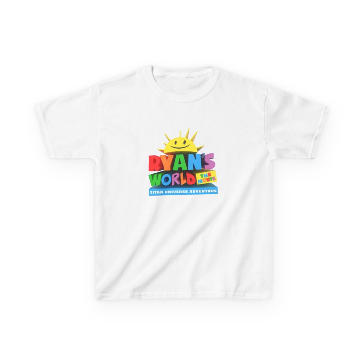 Ryan's World logo kids tee, colorful sun graphic | children's shirt | Ryan's World