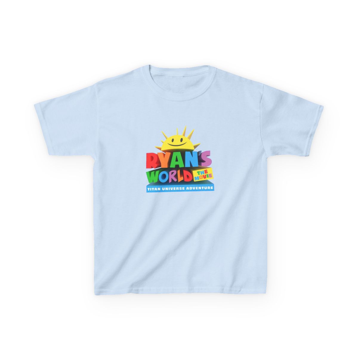 Ryan's World logo kids tee, colorful sun graphic | children's shirt | Ryan's World - alternate angle 3, merchandise