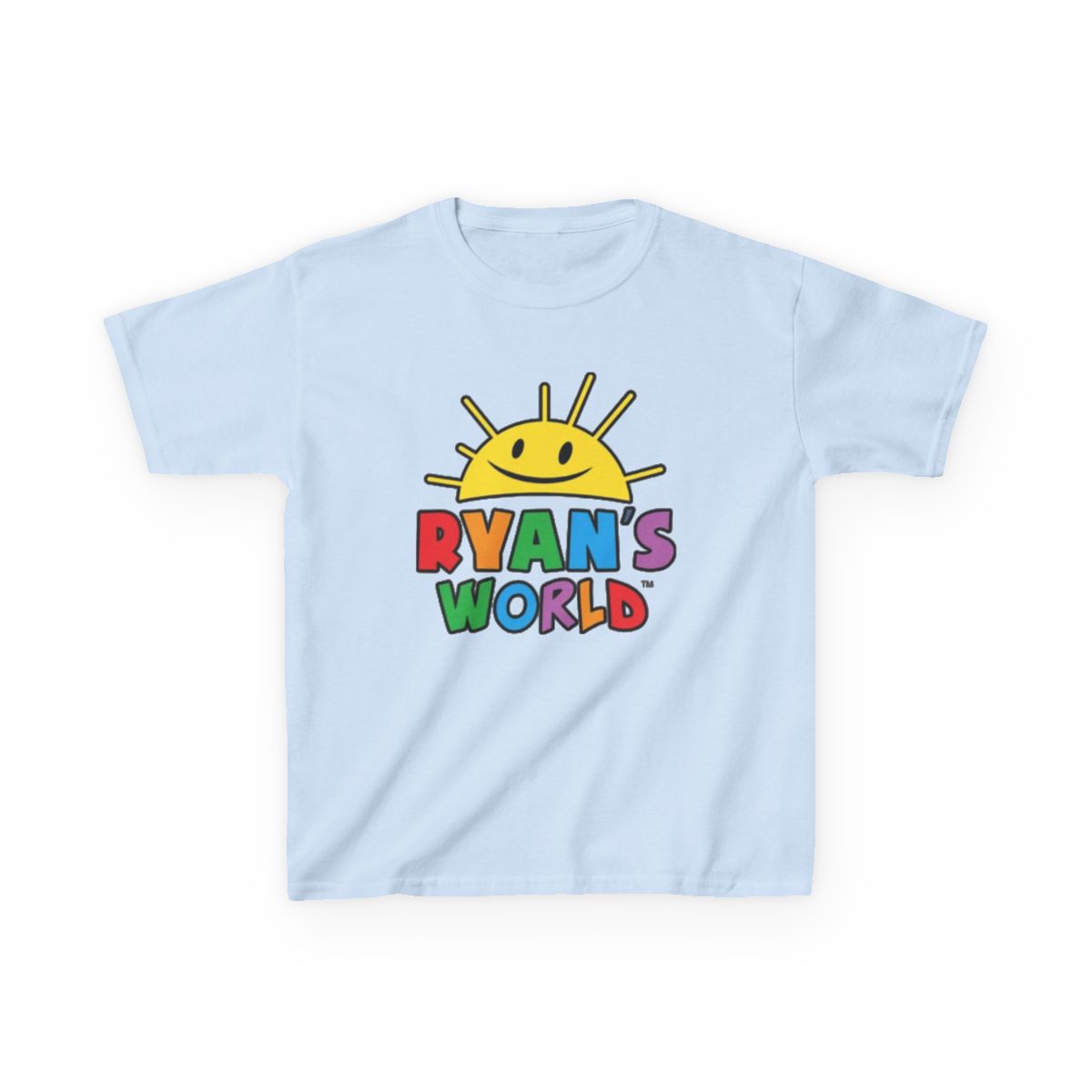 Ryan's World sun logo Kids Tee | colorful kids shirt, cartoon sunshine design | Ryan's World - alternate angle 4, merchandise