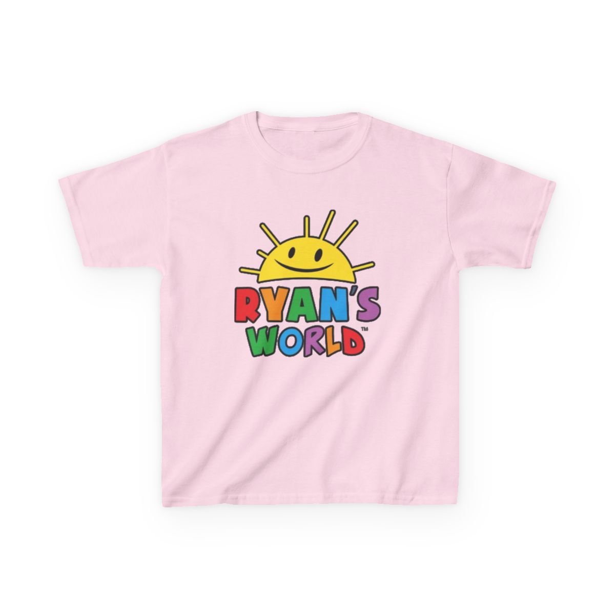 Ryan's World sun logo Kids Tee | colorful kids shirt, cartoon sunshine design | Ryan's World - alternate angle 5, merchandise